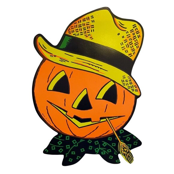 VTG Beistle and Amscan Halloween Die Cut & Honeycomb Lot of 4 Double Sided - Picture 2 of 15